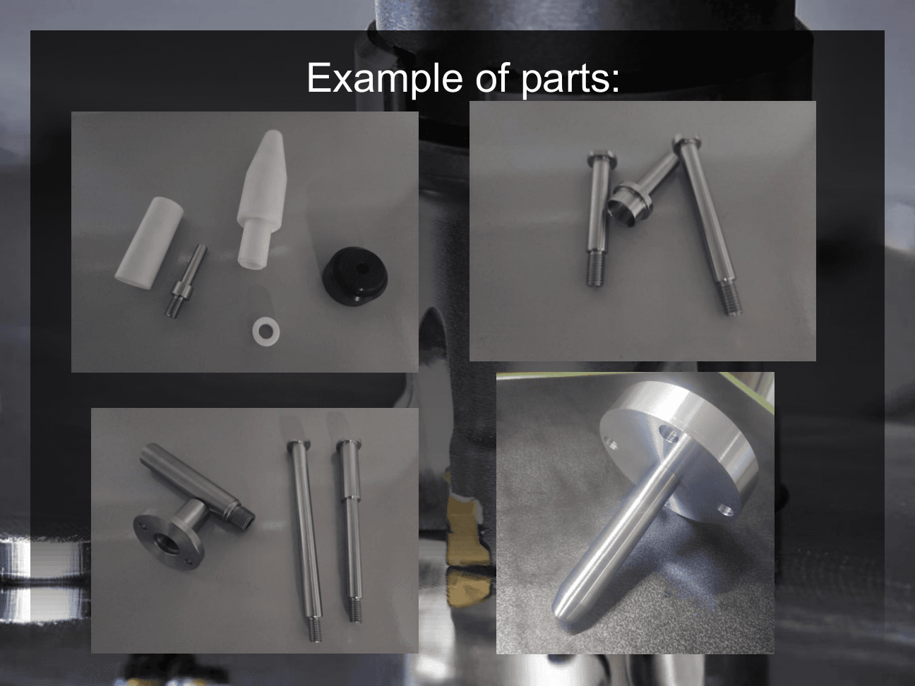 Representative polymer parts gallery slide